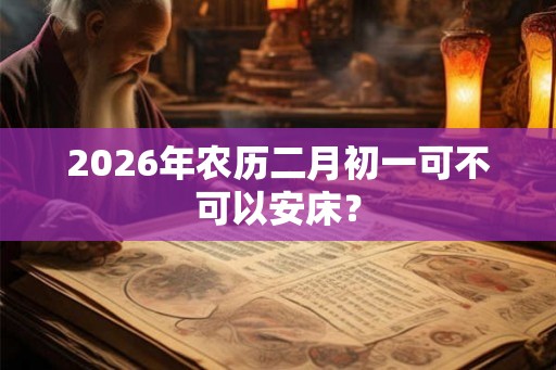 2026年农历二月初一可不可以安床？