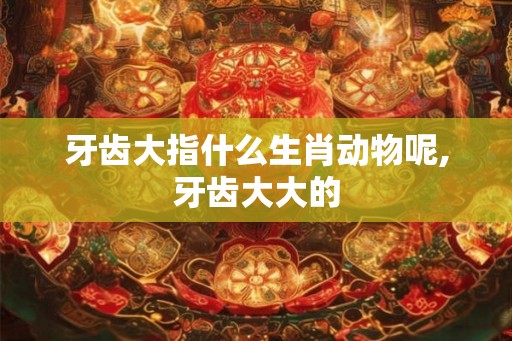 牙齿大指什么生肖动物呢,牙齿大大的