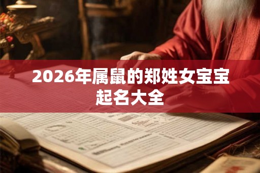 2026年属鼠的郑姓女宝宝起名大全 2026年属鼠的郑姓女宝宝起名大全