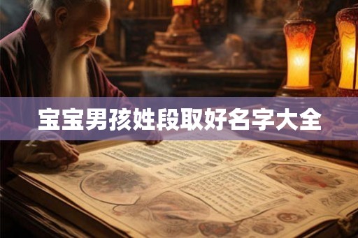 宝宝男孩姓段取好名字大全