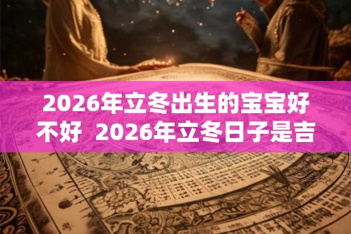 2026年立冬出生的宝宝好不好  2026年立冬日子是吉日吗