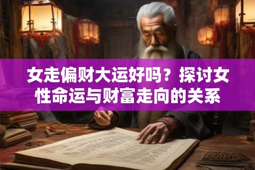 女走偏财大运好吗？探讨女性命运与财富走向的关系