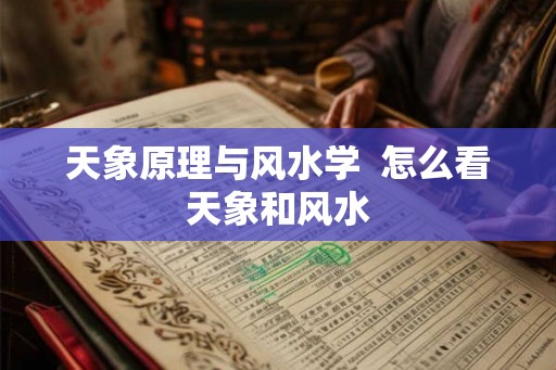 天象原理与风水学  怎么看天象和风水