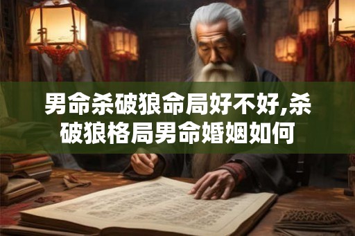 男命杀破狼命局好不好,杀破狼格局男命婚姻如何