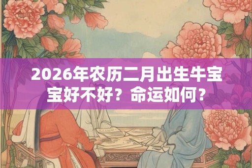2026年农历二月出生牛宝宝好不好？命运如何？