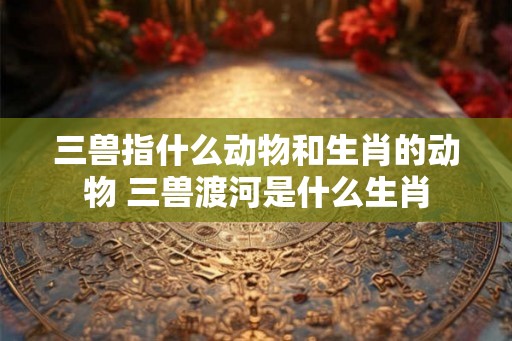 三兽指什么动物和生肖的动物 三兽渡河是什么生肖