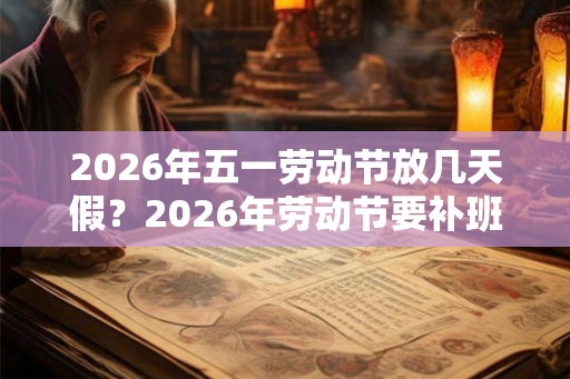 2026年五一劳动节放几天假？2026年劳动节要补班调休吗？