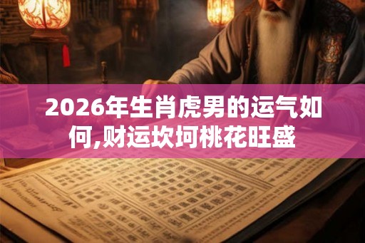 2026年生肖虎男的运气如何,财运坎坷桃花旺盛