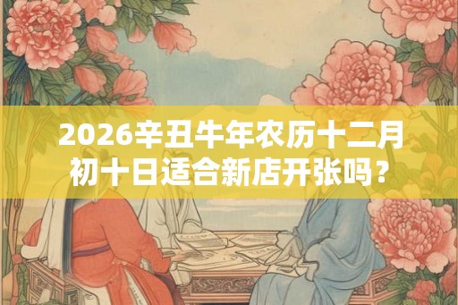 2026辛丑牛年农历十二月初十日适合新店开张吗？