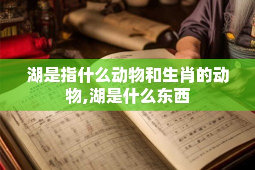湖是指什么动物和生肖的动物,湖是什么东西