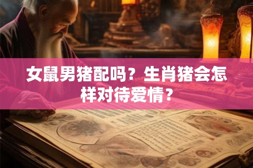 女鼠男猪配吗？生肖猪会怎样对待爱情？