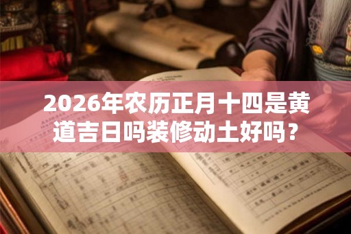 2026年农历正月十四是黄道吉日吗装修动土好吗？