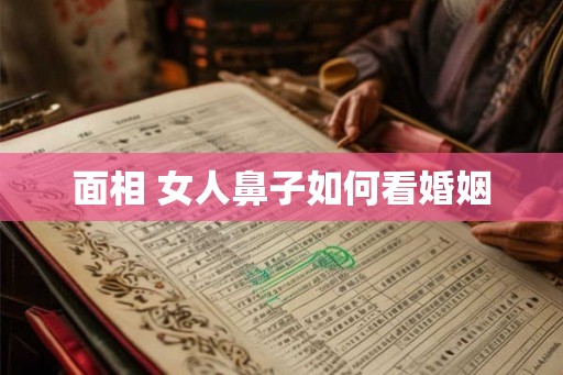 面相 女人鼻子如何看婚姻