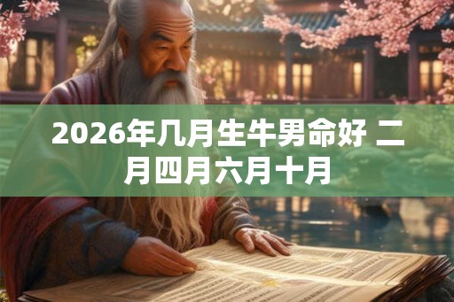 2026年几月生牛男命好 二月四月六月十月