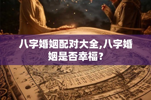 八字婚姻配对大全,八字婚姻是否幸福？
