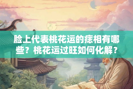 脸上代表桃花运的痣相有哪些？桃花运过旺如何化解？