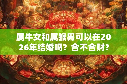 属牛女和属猴男可以在2026年结婚吗?合不合财? 属牛女和属猴男可以在2026年结婚吗?合不合财?