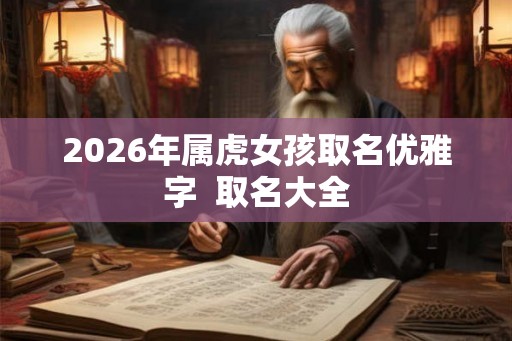 2026年属虎女孩取名优雅字  取名大全