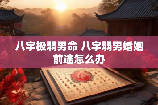 八字极弱男命 八字弱男婚姻前途怎么办