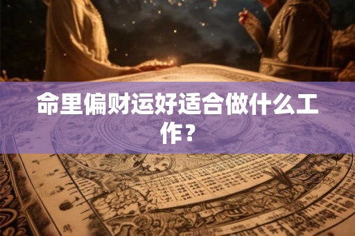命里偏财运好适合做什么工作？