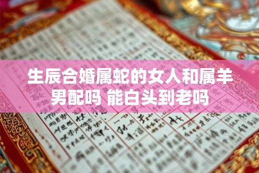 生辰合婚属蛇的女人和属羊男配吗 能白头到老吗