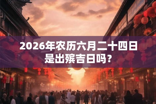 2026年农历六月二十四日是出殡吉日吗？