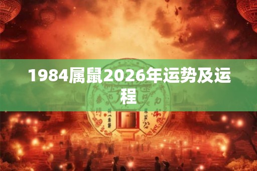 1984属鼠2026年运势及运程