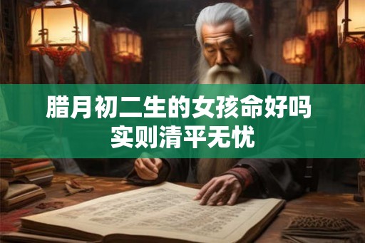 腊月初二生的女孩命好吗 实则清平无忧
