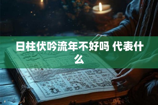 日柱伏吟流年不好吗 代表什么