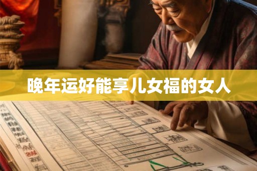晚年运好能享儿女福的女人