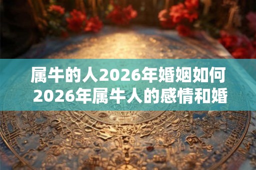 属牛的人2026年婚姻如何 2026年属牛人的感情和婚姻
