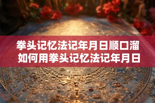 拳头记忆法记年月日顺口溜 如何用拳头记忆法记年月日