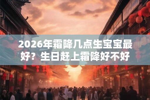 2026年霜降几点生宝宝最好？生日赶上霜降好不好