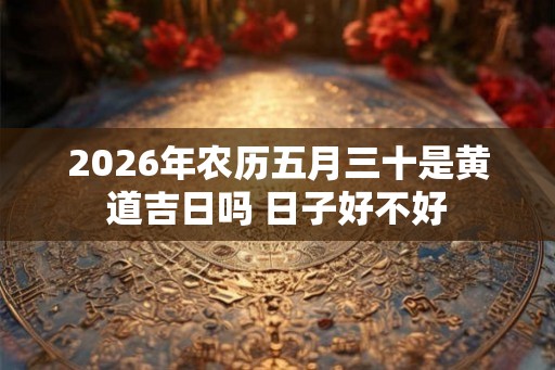 2026年农历五月三十是黄道吉日吗 日子好不好