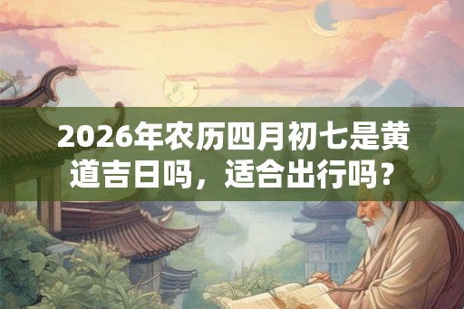 2026年农历四月初七是黄道吉日吗，适合出行吗？