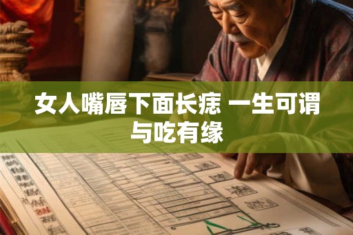 女人嘴唇下面长痣 一生可谓与吃有缘 女人嘴唇下面长痣 一生可谓与吃有缘
