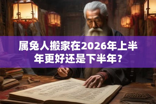 属兔人搬家在2026年上半年更好还是下半年？
