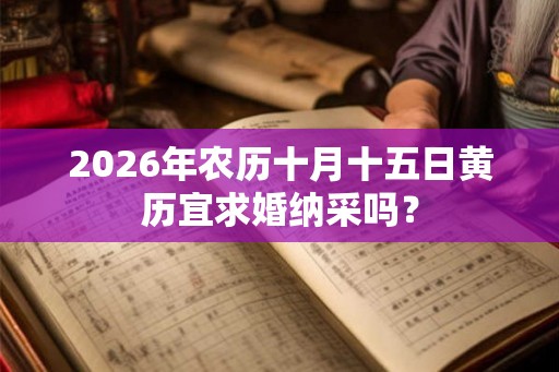 2026年农历十月十五日黄历宜求婚纳采吗？
