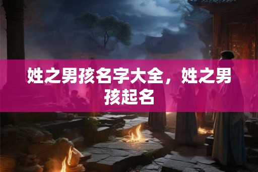 姓之男孩名字大全，姓之男孩起名