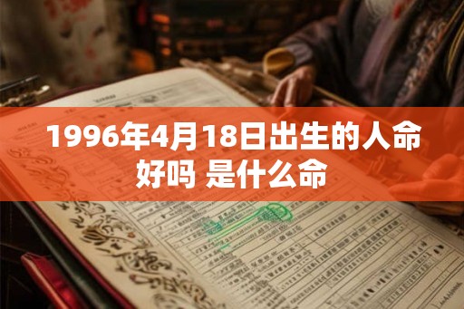 1996年4月18日出生的人命好吗 是什么命