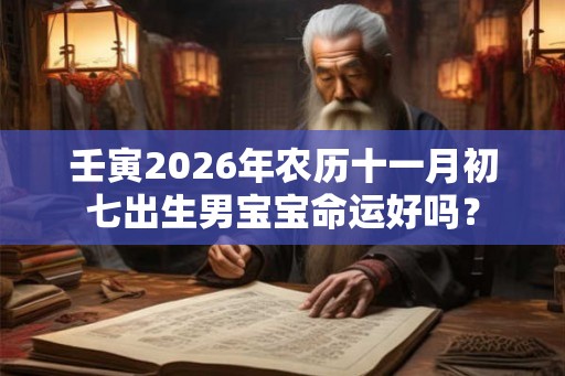 壬寅2026年农历十一月初七出生男宝宝命运好吗？