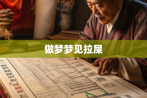 做梦梦见拉屎