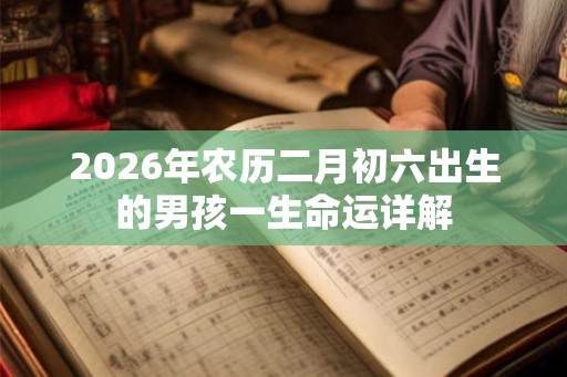 2026年农历二月初六出生的男孩一生命运详解 2026年农历二月初六出生的男孩一生命运详解