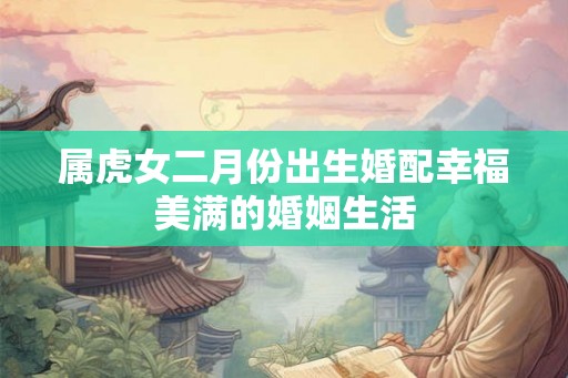 属虎女二月份出生婚配幸福美满的婚姻生活