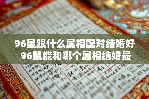 96鼠跟什么属相配对结婚好 96鼠能和哪个属相结婚最好 96鼠跟什么属相配对结婚好 96鼠能和哪个属相结婚最好