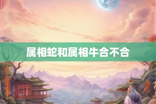属相蛇和属相牛合不合