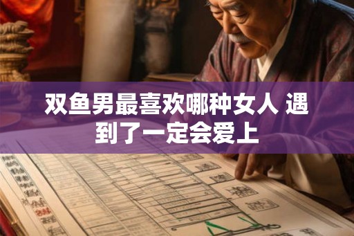 双鱼男最喜欢哪种女人 遇到了一定会爱上