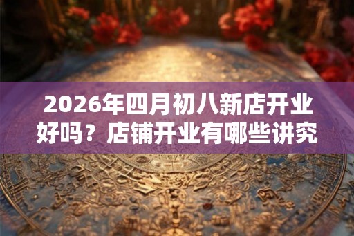 2026年四月初八新店开业好吗？店铺开业有哪些讲究？
