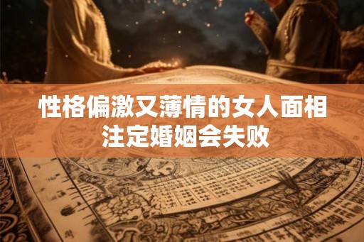 性格偏激又薄情的女人面相 注定婚姻会失败