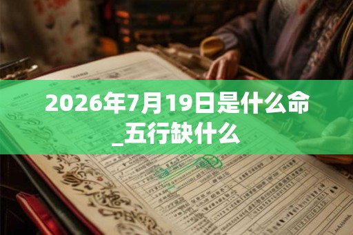 2026年7月19日是什么命_五行缺什么